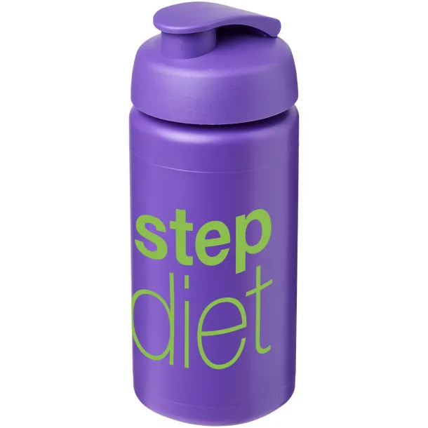 Baseline® Plus grip 500 ml flip lid sport bottle Purple