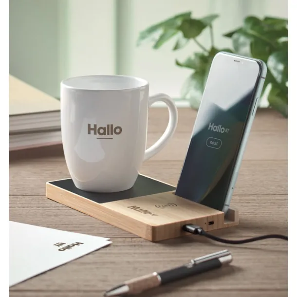 SIBIT Wireless charger mug warmer Wood