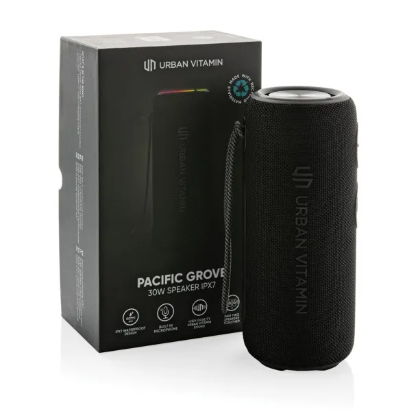  Urban Vitamin Pacific Grove RCS rplastic 30W speaker IPX7 - Urban Vitamin Black 