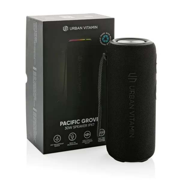  Urban Vitamin Pacific Grove RCS rplastic 30W speaker IPX7 - Urban Vitamin Black 