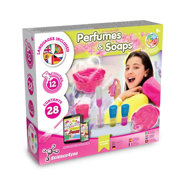 Perfume & Soap Factory Kit III Educational game supplied with a kraft paper gift bag (115 g/m²) Natural