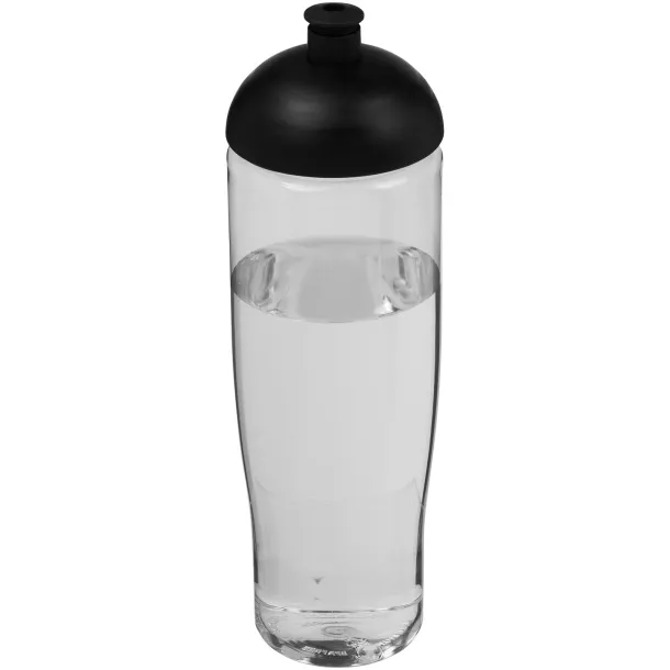 H2O Tempo® 700 ml dome lid sport bottle - Unbranded White Solid black