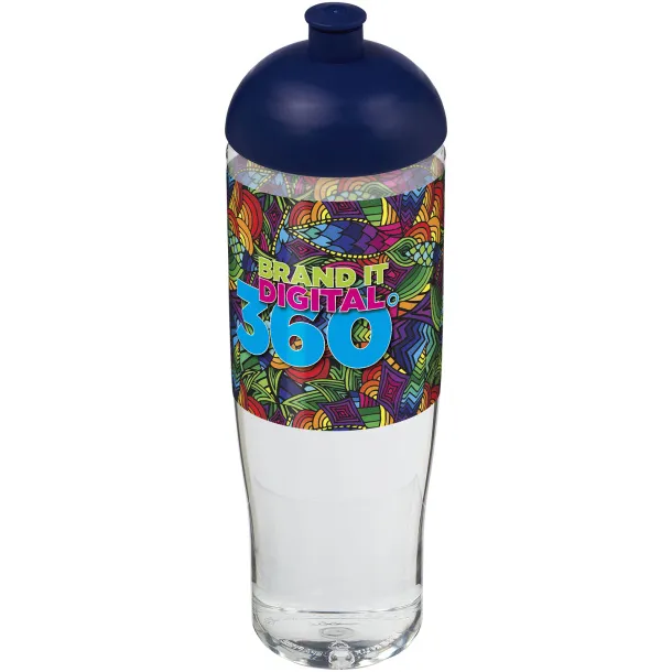 H2O Tempo® 700 ml dome lid sport bottle - Unbranded White Blue