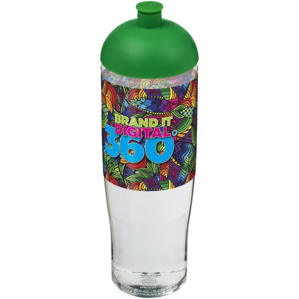 H2O Tempo® 700 ml dome lid sport bottle - Unbranded White Green