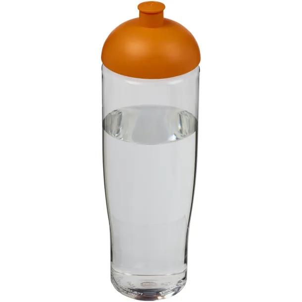 H2O Tempo® 700 ml dome lid sport bottle - Unbranded White Orange