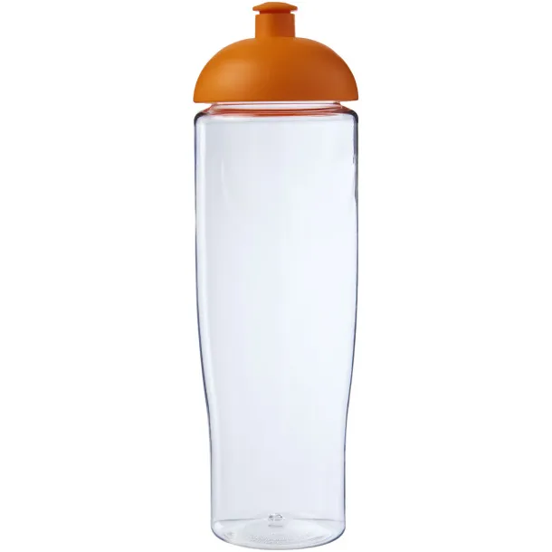 H2O Tempo® 700 ml dome lid sport bottle - Unbranded White Orange