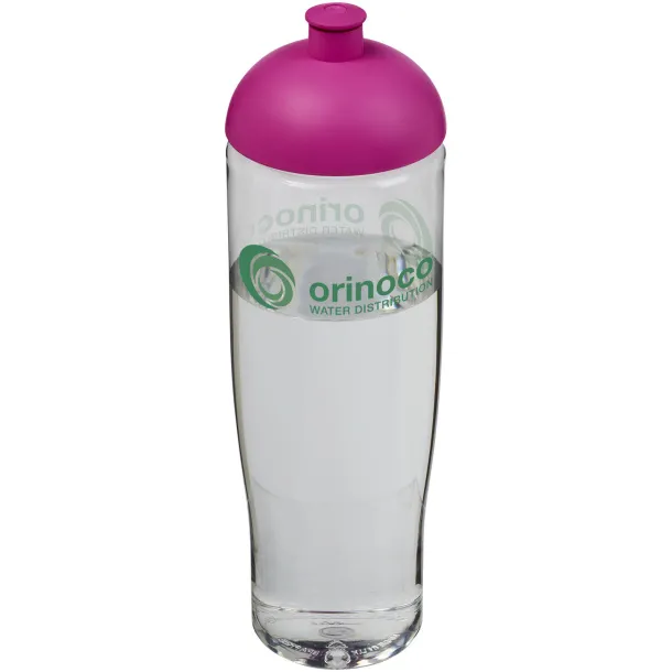 H2O Tempo® 700 ml dome lid sport bottle - Unbranded White Transparent pink