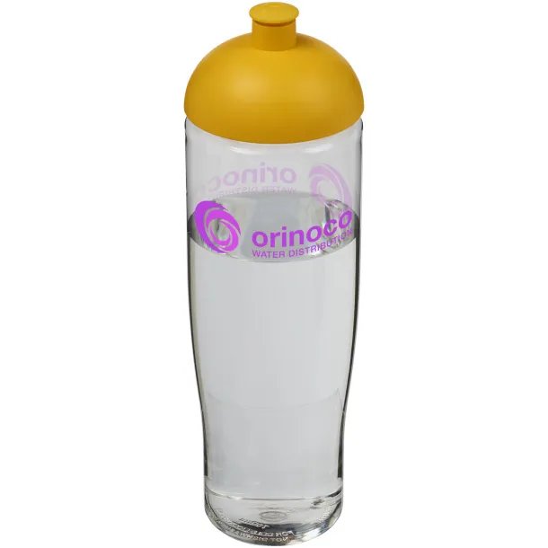 H2O Tempo® 700 ml dome lid sport bottle - Unbranded White Yellow