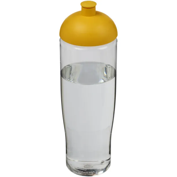 H2O Tempo® 700 ml dome lid sport bottle - Unbranded White Yellow