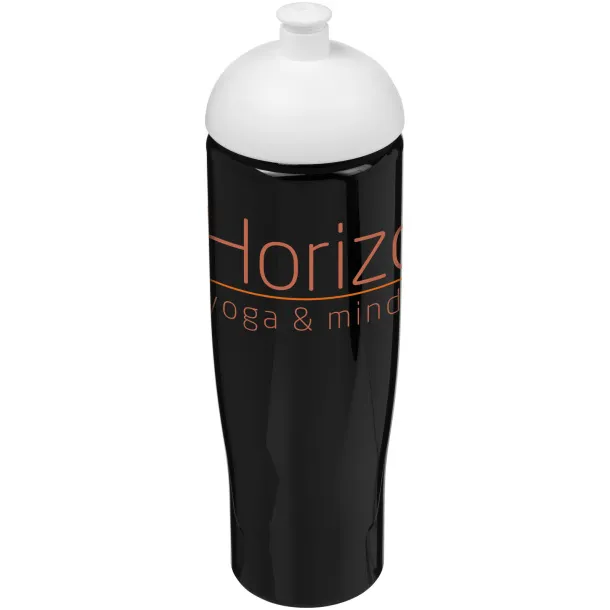 H2O Tempo® 700 ml dome lid sport bottle Solid black White