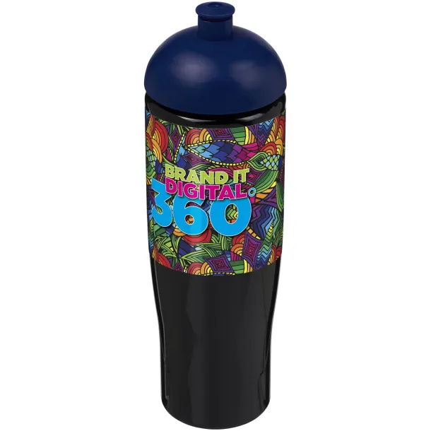 H2O Tempo® 700 ml dome lid sport bottle Solid black Blue