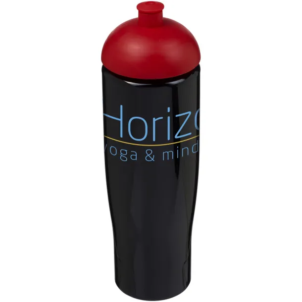 H2O Tempo® 700 ml dome lid sport bottle Solid black Red