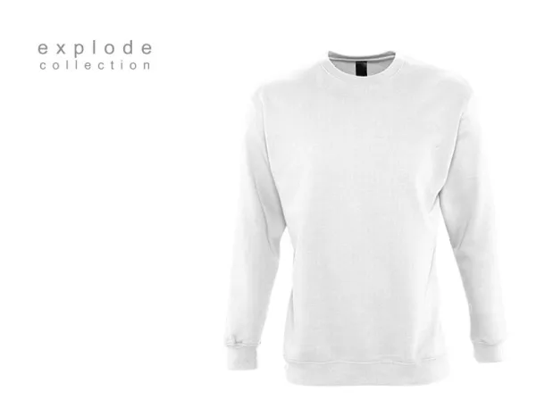 SPRING round neck sweatshirt - EXPLODE White