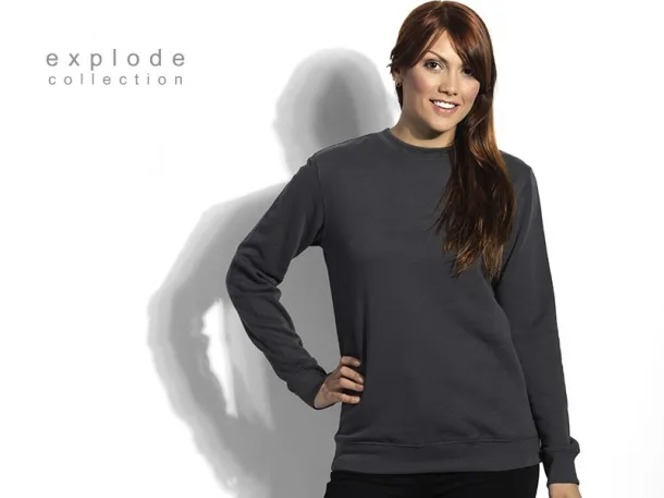 SPRING round neck sweatshirt - EXPLODE Dark gray