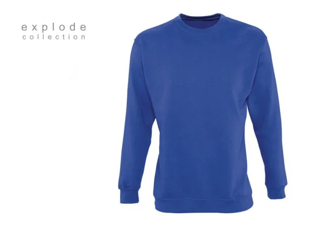 SPRING round neck sweatshirt - EXPLODE Royal blue