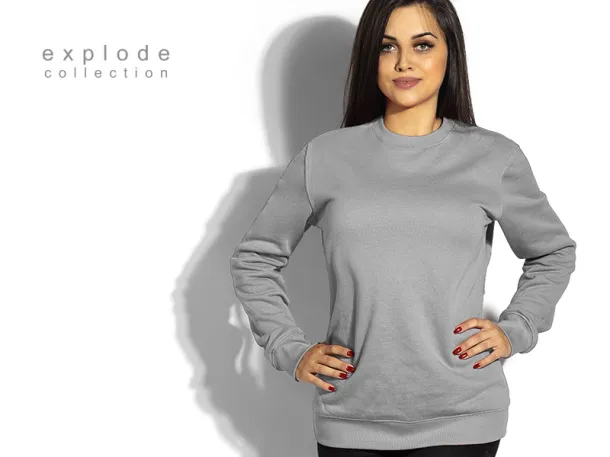 SPRING round neck sweatshirt - EXPLODE Gray