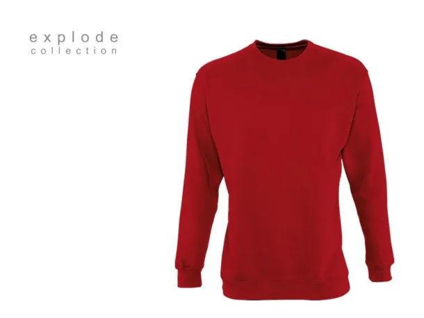 SPRING round neck sweatshirt - EXPLODE Red