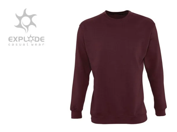 SPRING round neck sweatshirt - EXPLODE Burgundy