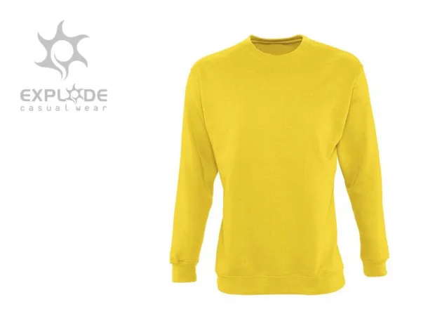 SPRING round neck sweatshirt - EXPLODE Yellow