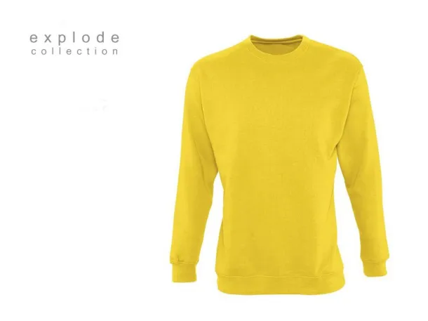 SPRING round neck sweatshirt - EXPLODE Yellow