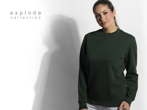 SPRING round neck sweatshirt - EXPLODE Green