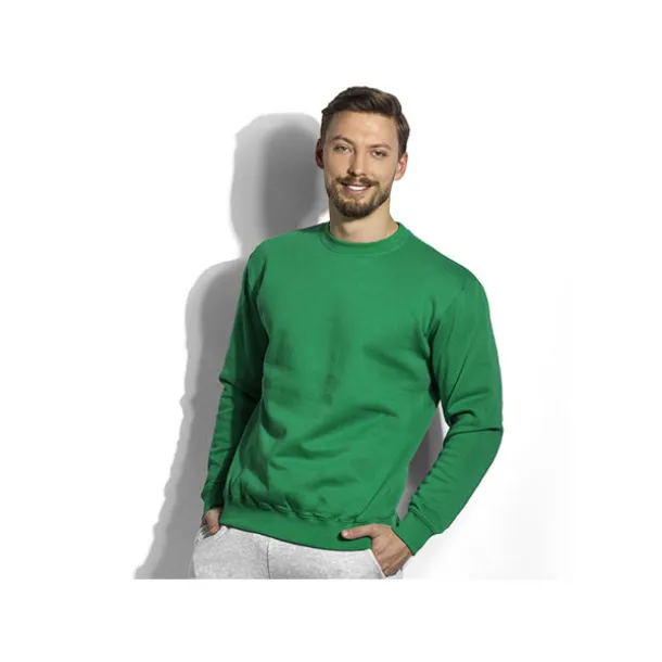 SPRING round neck sweatshirt - EXPLODE Kelly green