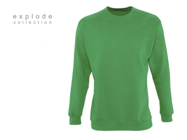 SPRING round neck sweatshirt - EXPLODE Kelly green