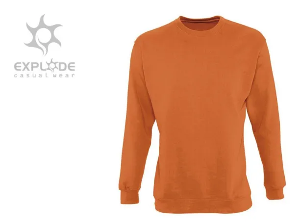 SPRING round neck sweatshirt - EXPLODE Orange