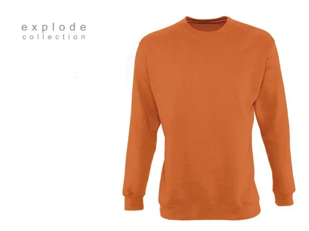 SPRING round neck sweatshirt - EXPLODE Orange