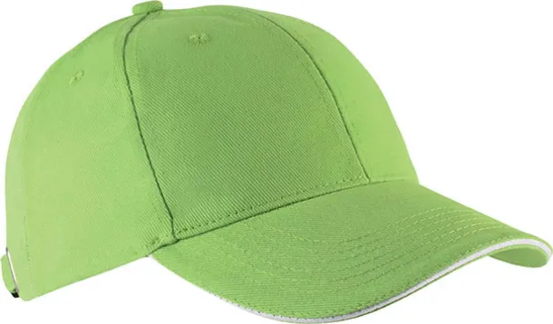 ORLANDO 6 PANEL CAP - K-UP Lime White