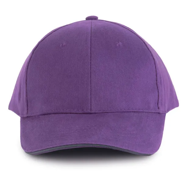 ORLANDO 6 PANEL CAP - K-UP Ljubičasta Tamno siva