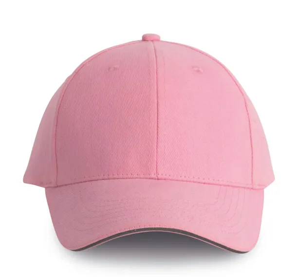 ORLANDO 6 PANEL CAP - K-UP Dark Pink Slate Grey