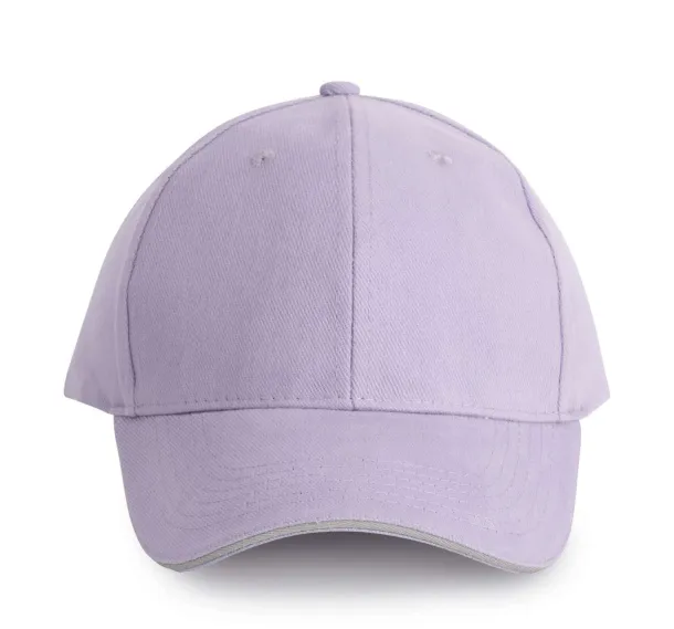 ORLANDO 6 PANEL CAP - K-UP Light Violet Light Grey