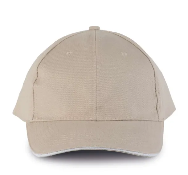 ORLANDO 6 PANEL CAP - K-UP Beige White