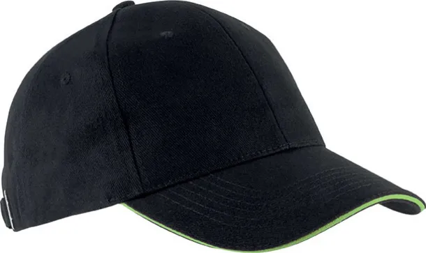 ORLANDO 6 PANEL CAP - K-UP Black Limeta