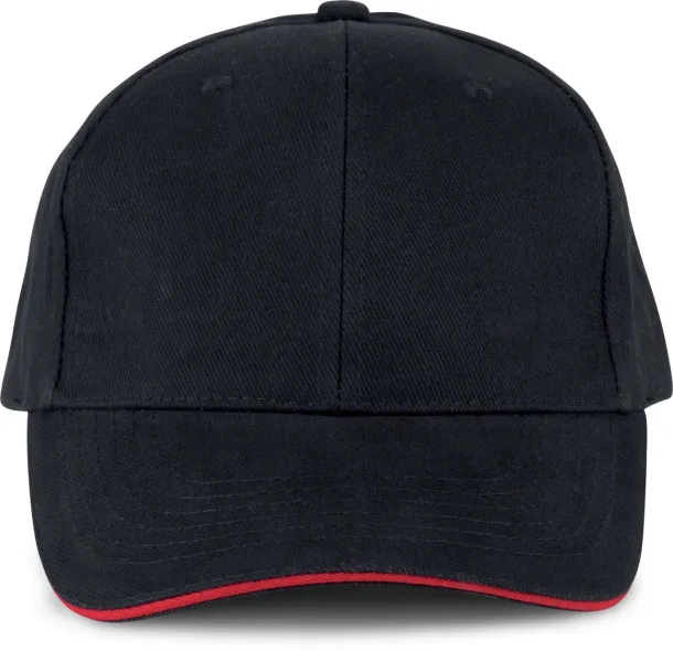 ORLANDO 6 PANEL CAP - K-UP Black Red