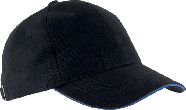 ORLANDO 6 PANEL CAP - K-UP Black Royal blue