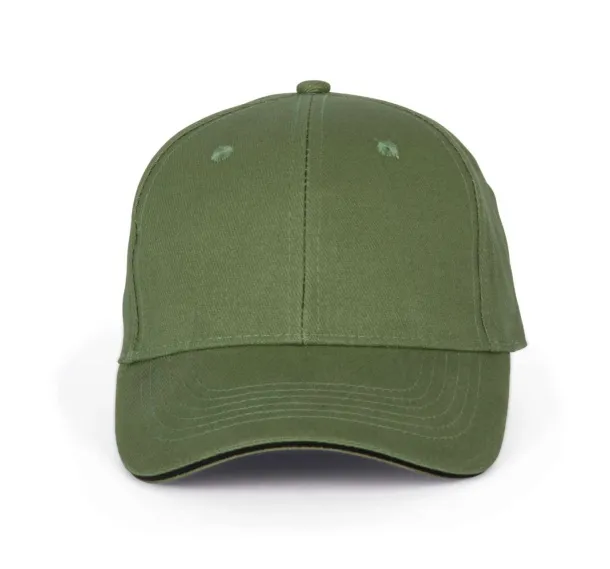ORLANDO 6 PANEL CAP - K-UP Matcha Green Crna