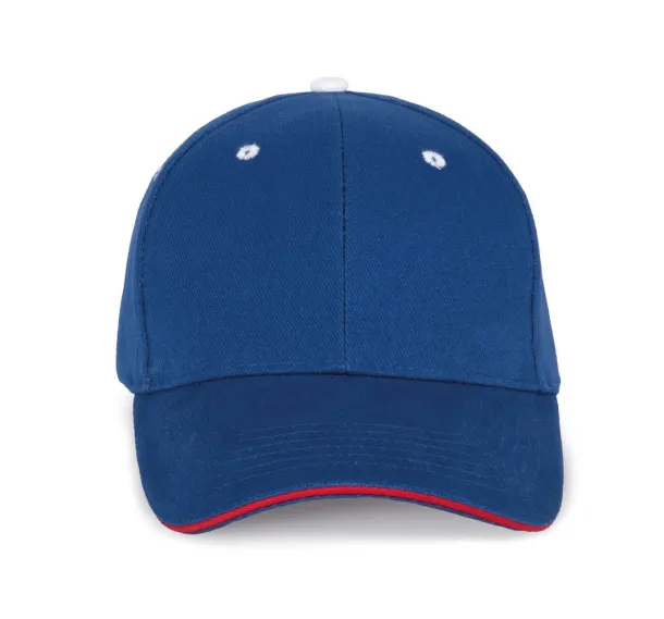 ORLANDO 6 PANEL CAP - K-UP Royal Blue Red