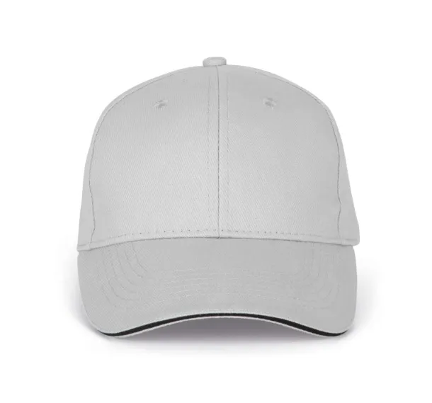 ORLANDO 6 PANEL CAP - K-UP Snow Grey Dark Grey