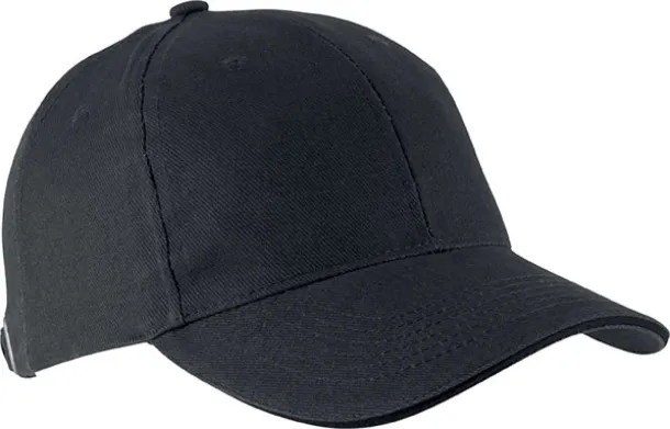 ORLANDO 6 PANEL CAP - K-UP Tamno siva Black