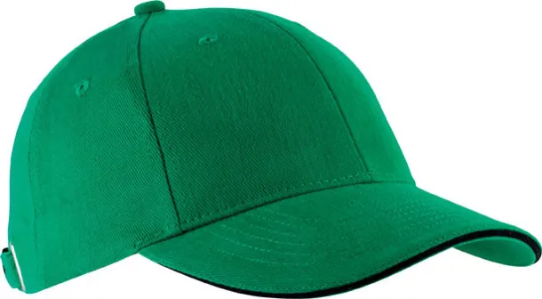 ORLANDO 6 PANEL CAP - K-UP Kelly Green Black