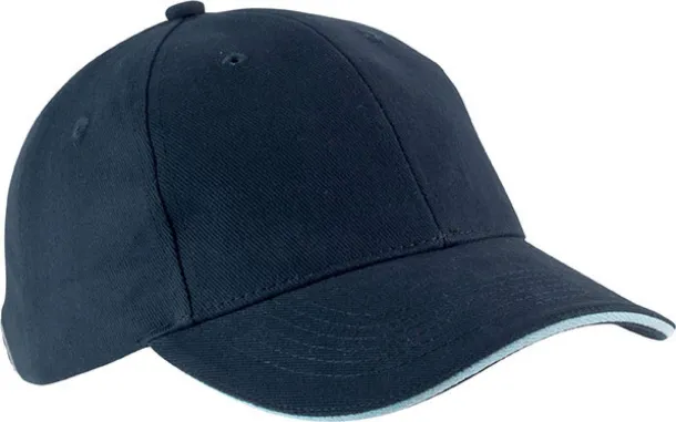 ORLANDO 6 PANEL CAP - K-UP Navy Sky blue