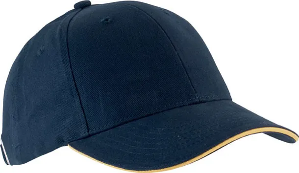 ORLANDO 6 PANEL CAP - K-UP Navy Yellow