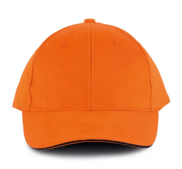 ORLANDO 6 PANEL CAP - K-UP Orange Navy