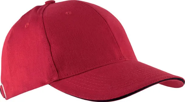 ORLANDO 6 PANEL CAP - K-UP Red Black