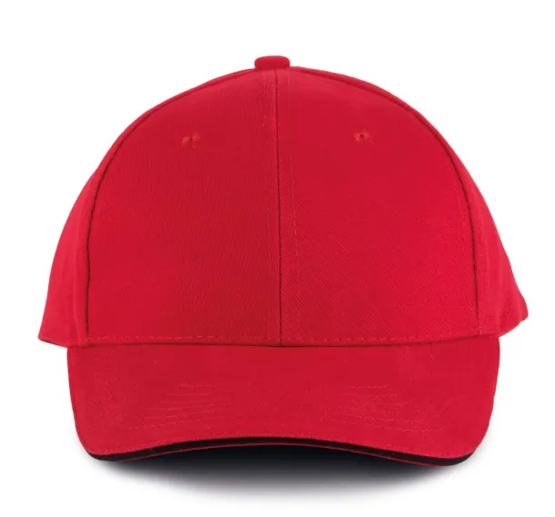 ORLANDO 6 PANEL CAP - K-UP Red Black