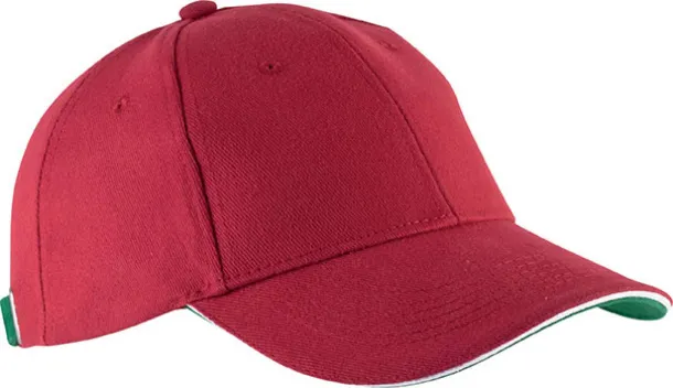 ORLANDO 6 PANEL CAP - K-UP Red White