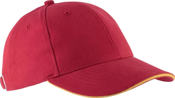 ORLANDO 6 PANEL CAP - K-UP Red Yellow