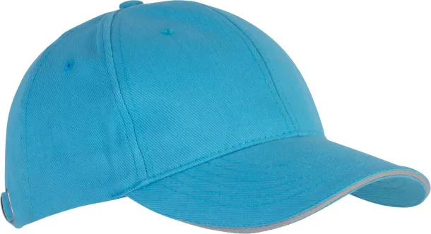 ORLANDO 6 PANEL CAP - K-UP Surf Blue Light Grey